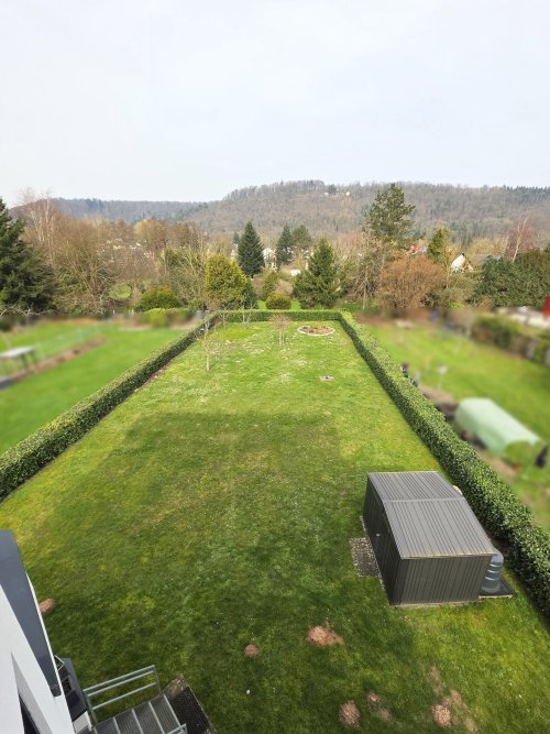 *verkauft* Exklusive Penthouse-Wohnung in Wallerfangen (1) — Blick von der Terrasse